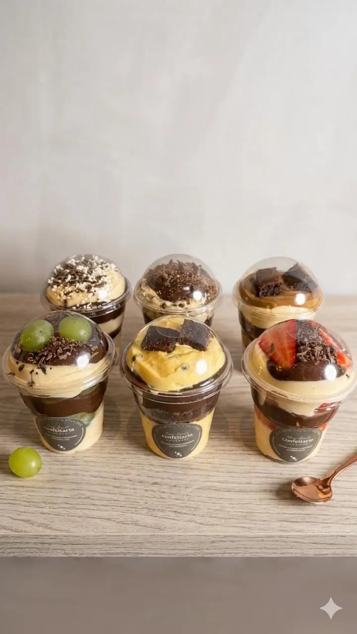 Variedade de doces no pote Manu Mazuti